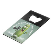 Amusant Champ de Pickleball / Ouverture de bouteil (Devant Angle)