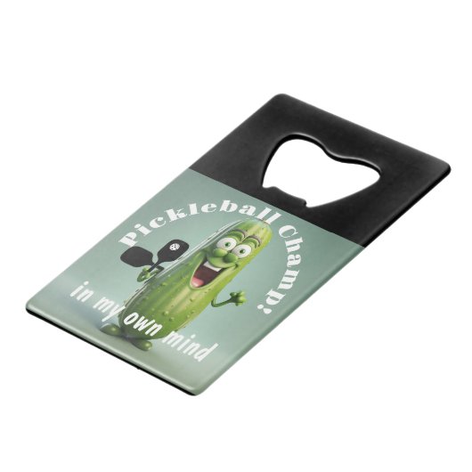 Amusant Champ de Pickleball / Ouverture de bouteil (Devant Angle)