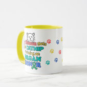 Amusant chat Orgue Donateur Sensibilisation Mug ca (Devant gauche)
