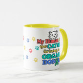 Amusant chat Orgue Donateur Sensibilisation Mug ca (Devant droit)