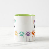 Amusant chien pattes d'airain Mug (Centre)