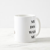 Amusant chien propriétaire Mug (Devant droit)