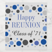 Amusant ! Classe Réunion Étiquette à vin personnal (Étiquettes simples)