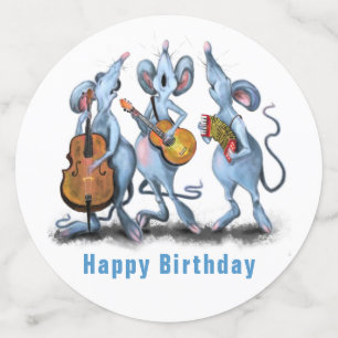 Amusant Confetti d'anniversaire avec Musique Mouse