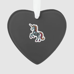 Amusant Cos de licorne de squelette pour amoureux