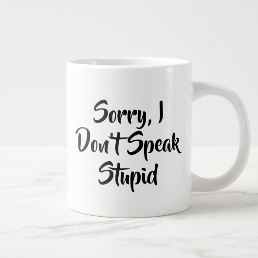 Amusant Cotravailleur Stupide Travailler Mug (Droite)
