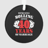 Amusant couple du 40e anniversaire marié 40 ans (dos)