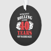 Amusant couple du 40e anniversaire marié 40 ans (devant)