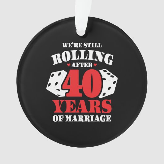 Amusant couple du 40e anniversaire marié 40 ans (devant)