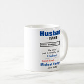 Amusant Custom Meilleure Mug Mari (Devant droit)