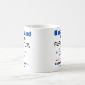 Amusant Custom Meilleure Mug Mari (Centre)