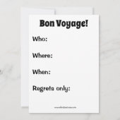 Amusant de s'éloigner des invitations de fête (Dos)