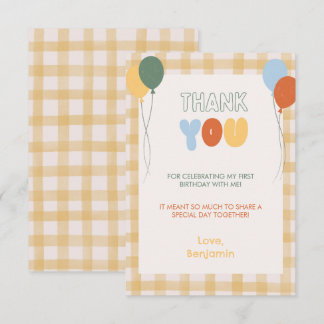 Amusant d'être une carreaux aquarelle jaune merci