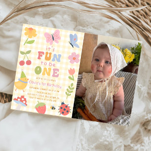 Amusant d'être une fille colorée1ère Invitation Ph