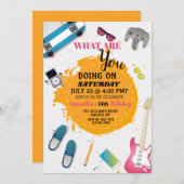 Amusant D'Être Une Jeune Invitation (Devant / Derrière)