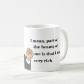 Amusant Donald Trump Mug (Devant droit)