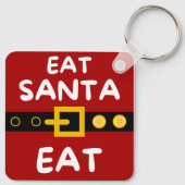 Amusant eet Santa Eat Sleutelhanger (Achterkant)