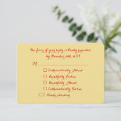 Amusant Elegant Custom Fête de Noël RSVP (Debout devant)