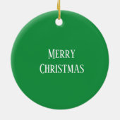 Amusant Elf Vert Cam Arbre de Noël Ornement en cér (Dos)