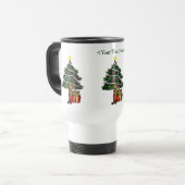 Amusant Elfe Personnalisé Noël Mug (Devant gauche)