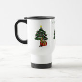 Amusant Elfe Personnalisé Noël Mug (Gauche)