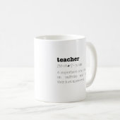 Amusant enseignant Mug Définition Mug (Devant droit)