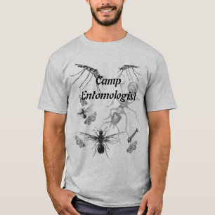 Amusant Entomologiste de camp Bug Mens T-shirt