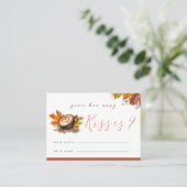 Amusant Espresso Combien De Baisers Douche Carte J (Debout devant)