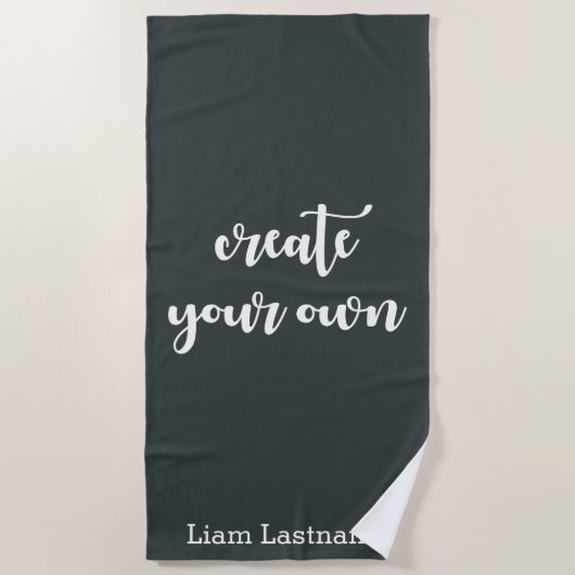 Amusant Fab Créez Votre Propre Serviette De Plage (Devant)