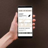 Amusant Faire-part de grossesse Boaring Pass Style