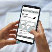 Amusant Faire-part de grossesse Boaring Pass Style