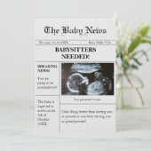 Amusant Faire-part De Grossesse De Journaux Pour L (Debout devant)