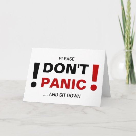 Amusant Faire-part de grossesse pour le mari (Devant)