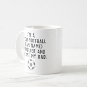 Amusant Fan de football tasse de café (Devant gauche)