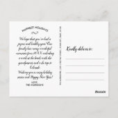 Amusant, Festive Joyeux Noël, 2 Photos Carte Posta (Dos)