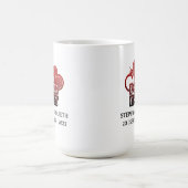 Amusant Fiançailles Cadeau Coeur & Bague Café Mug (Centre)