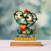 Amusant Gator allergiques matins mot art (Neutre)