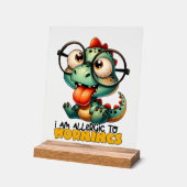 Amusant Gator allergiques matins mot art (Angle)