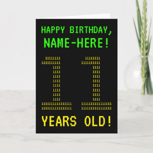 Amusant, Geeky, Nerdy "11 ANS !" Carte d'anniversa