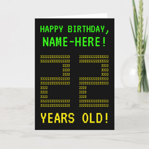 Amusant, Geeky, Nerdy "22 ANS !" Carte d'anniversa