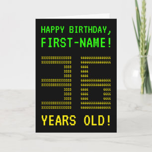 Amusant, Geeky, Nerdy "36 ANS !" Carte d'anniversa