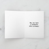 Amusant, Geeky, Nerdy "44 ANS !" Carte d'anniversa (Intérieur)