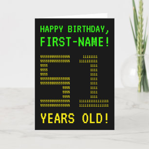 Amusant, Geeky, Nerdy "51 ANS !" Carte d'anniversa