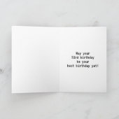 Amusant, Geeky, Nerdy "53 ANS !" Carte d'anniversa (Intérieur)