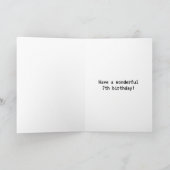Amusant, Geeky, Nerdy "7 ANS !" Carte d'anniversai (Intérieur)