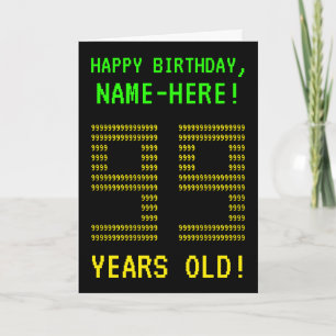 Amusant, Geeky, Nerdy "99 ANS !" Carte d'anniversa