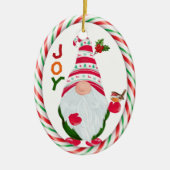 Amusant Gnome Joy Enfants Noël Ornement (Devant)