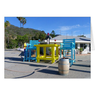 Amusant Grande Taille Table/Chaises Carte de voeux