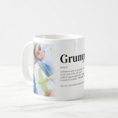 Amusant Grumpa Définition Grandpa Photo Mug (Devant gauche)
