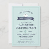Amusant Halloween Costume Fête Invitation (Dos)